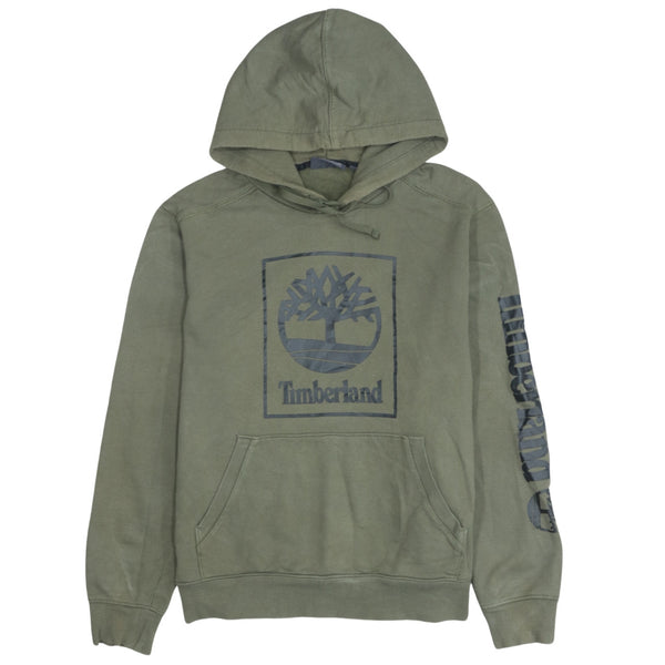 Timberland 90's Vintage Spellout Pullover Hoodie, Small, Green