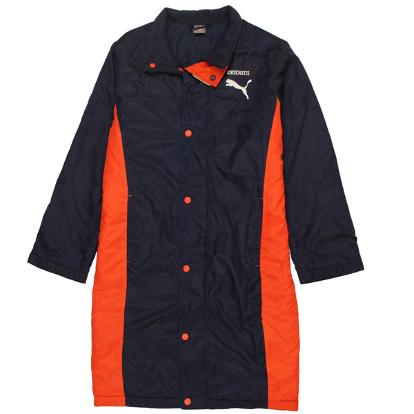 Puma 90's Vintage Navy Blue Lightweight Windbreaker Jacket Medium