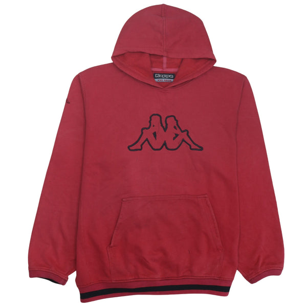 Kappa 90's Spellout Pullover Hoodie XXLarge (2XL) Red
