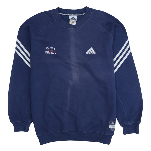 Adidas 90s Navy Blue Lightweight Sweatshirt Men's Small