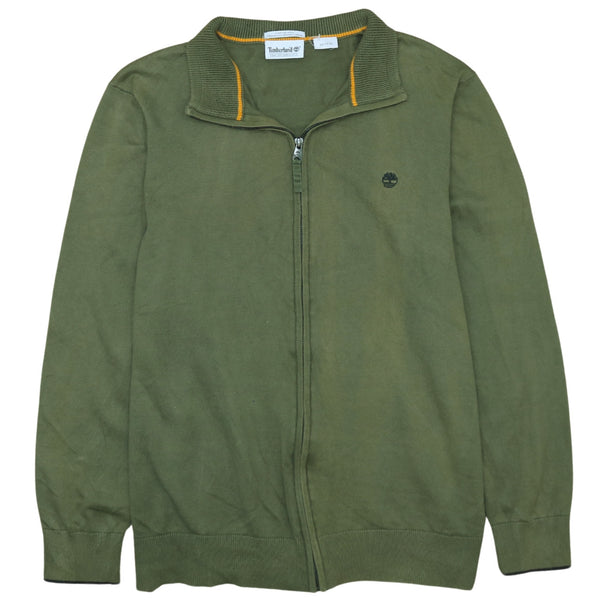 Timberland 90's Heavyweight Full Zip Up Sweatshirt XXLarge (2XL) Green