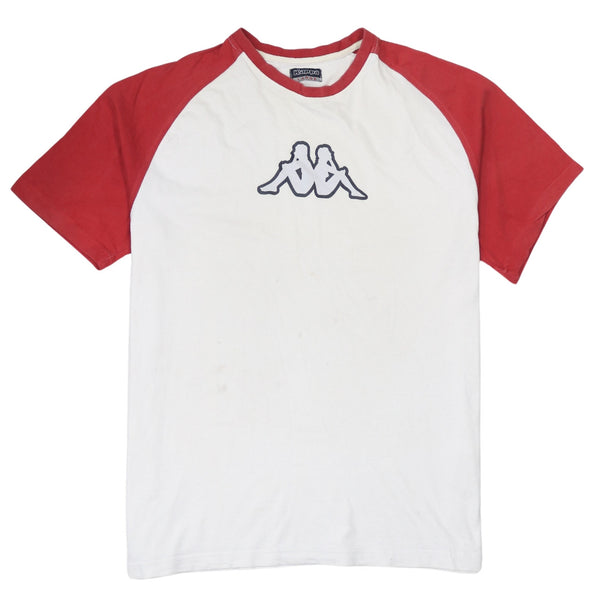 Kappa 90's Short Sleeves Crew Neck T Shirt Large White
