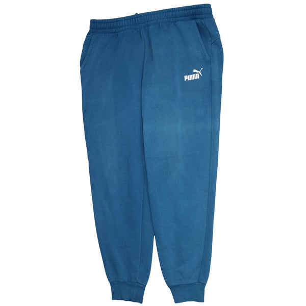 Puma 90's Rib Cuff Casual Joggers / Sweatpants XLarge Turquoise Blue Green