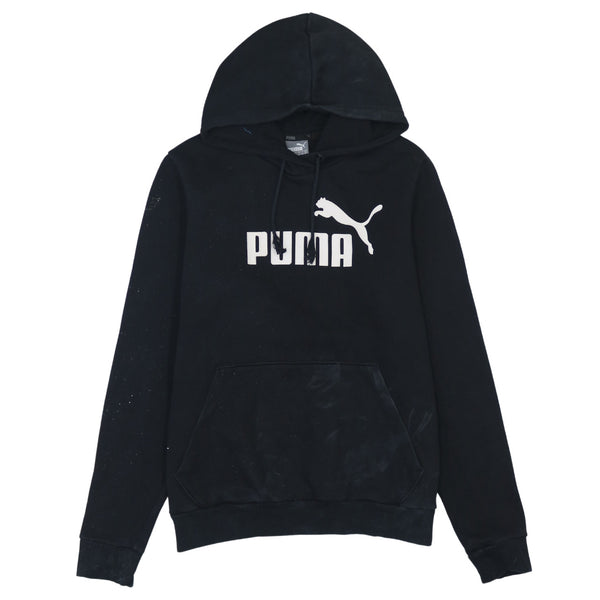 Puma 90's Spellout Pullover Hoodie Large Black
