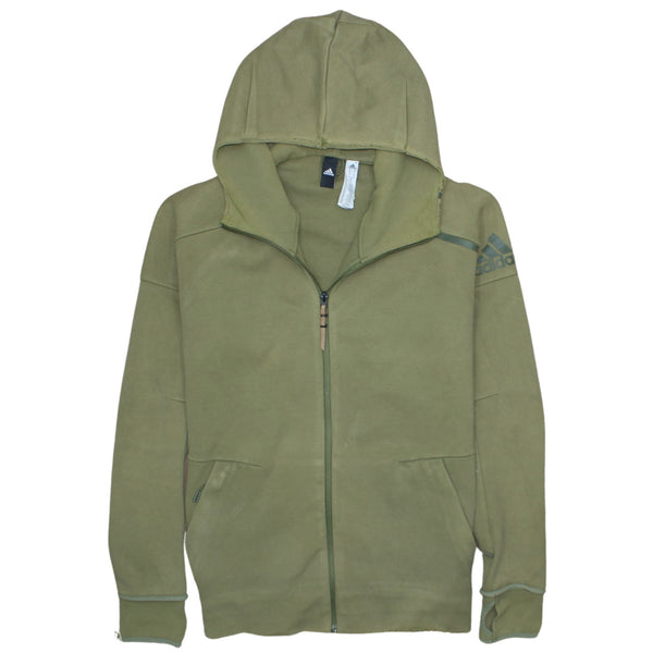 Adidas 90's Vintage Men's Medium Green Full Zip Sportswear Hoodie