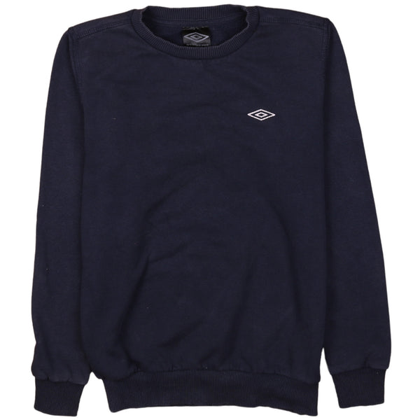 Vintage Umbro 90's Navy Blue Heavyweight Crew Neck Sweatshirt Medium