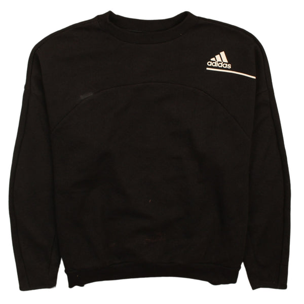 Adidas Vintage 90's Black Crew Neck Sweatshirt Women's Large