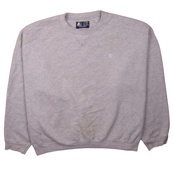 Vintage Starter 90's Heavyweight Grey Crew Neck Sweatshirt 2XL XXL