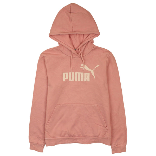 Puma Vintage 90's Pink Spellout Hoodie Women's Medium Pullover M