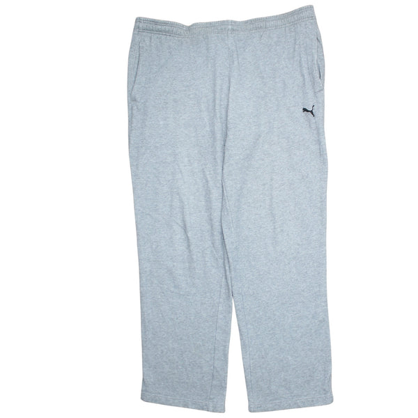 Puma 90's Elasticated Waistband Drawstrings Straight Leg Baggy Trousers / Pants Large Grey
