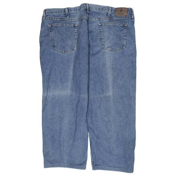 Wrangler 90's Lightwash Straight Leg Baggy Jeans / Pants 44 Blue