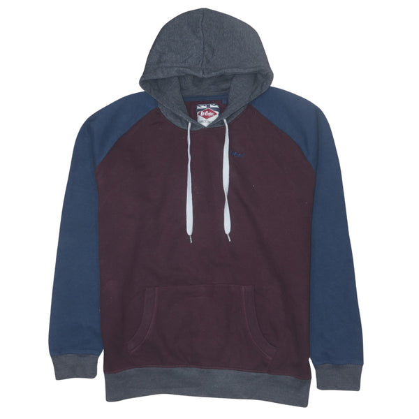 Lee Vintage 90's XXLarge Burgundy Red Hoodie with Drawstring Pockets