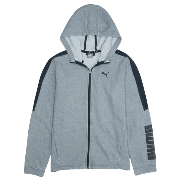 Puma 90's Sportswear Full Zip Up Hoodie XXLarge (2XL) Grey