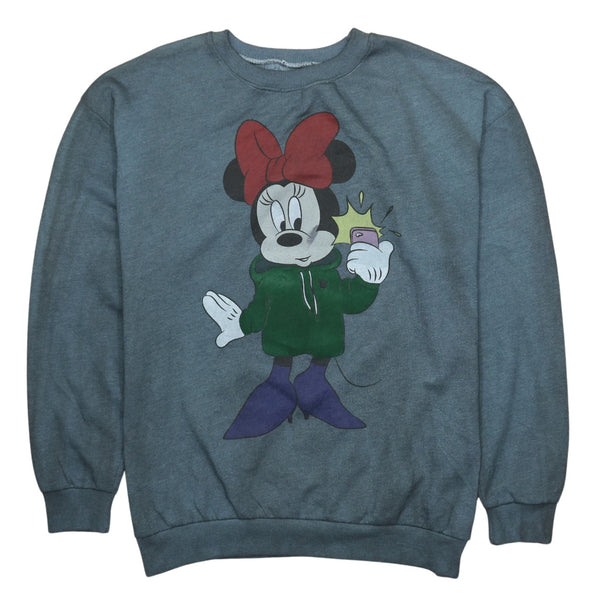 Diseny 90's Minnie Mouse Crew Neck Sweatshirt XLarge  Black