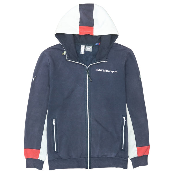 Puma 90's Sportswear Full Zip Hoodie Large Navy Blue