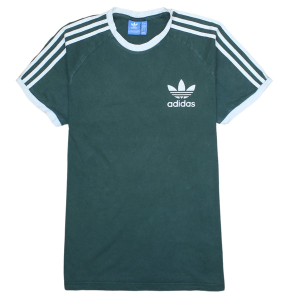 Adidas Vintage 90's Men's Large Green Cotton T-Shirt Short Sleeves