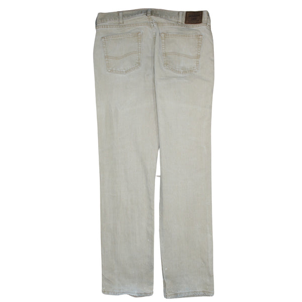 Lee 90's Classic Fit Straight Leg Baggy Jeans / Pants 36 Beige Cream