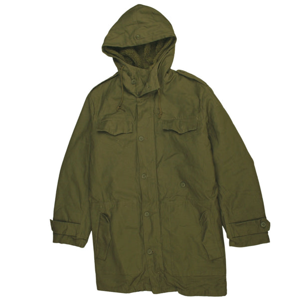 Active 90's Heavyweight Plain Windbreaker Medium (missing sizing label) Khaki Green