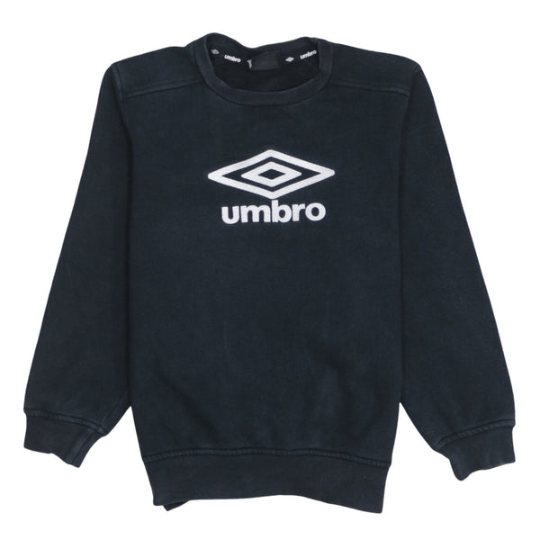 Umbro 90's Spellout Crew Neck Sweatshirt Small  Black