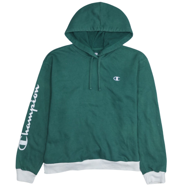 Champion Vintage 90's Green XLarge Pullover Hoodie