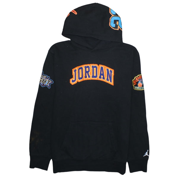 Jordan 90's Spellout Pullover Hoodie XLarge Black