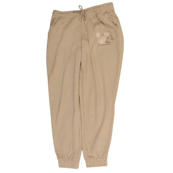 Vintage Disney 90's Women's Joggers Sweatpants Small Beige Cream
