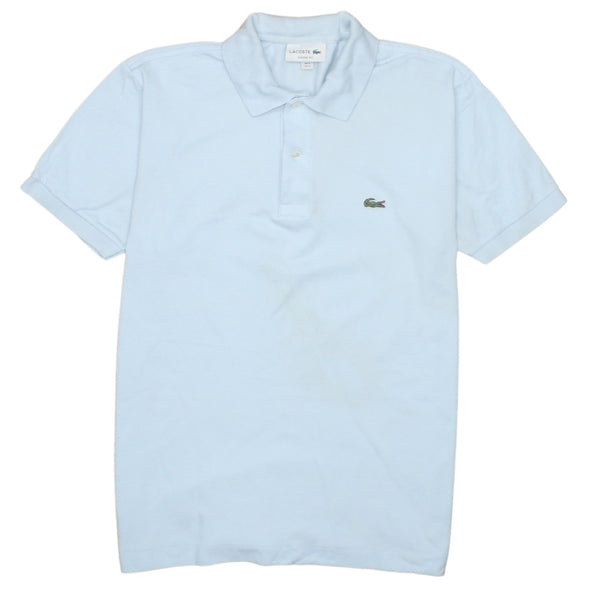Lacoste 90's Short Sleeves Quarter Button Polo Shirt Small Blue