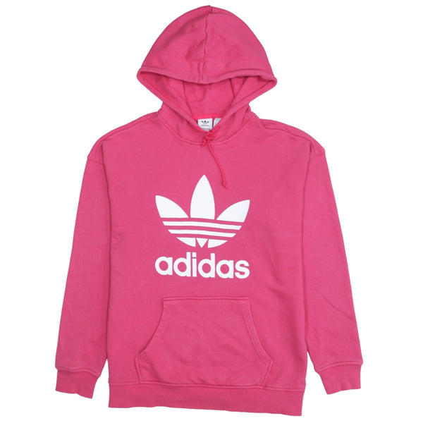 Adidas 90's Spellout Pullover Hoodie XLarge  Pink