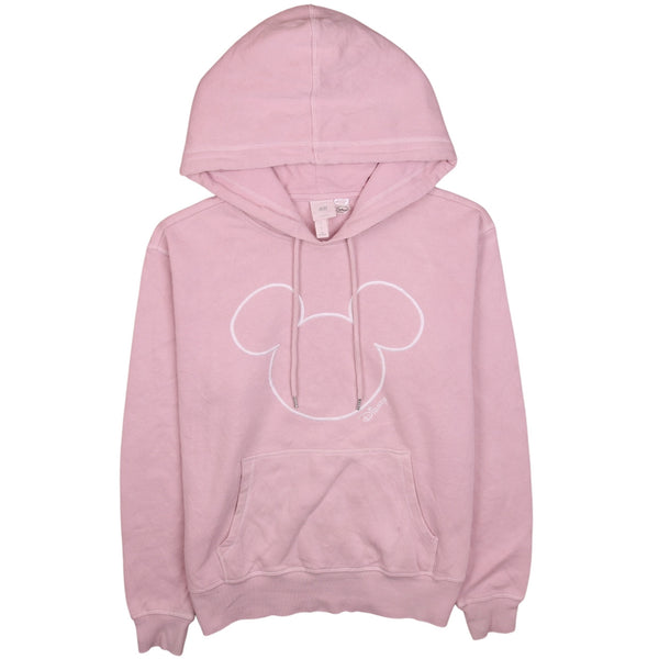 Vintage Disney 90s Pink Mickey Mouse Pullover Hoodie Men's Small