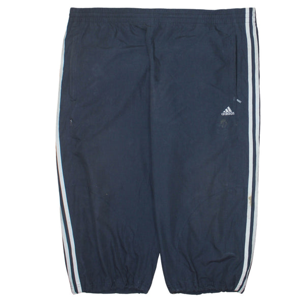 Adidas 90's 3 Stripes Straight Leg Baggy Joggers / Sweatpants 40 Black