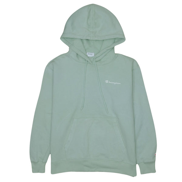 Champion 90's Drawstring Pockets Pullover Hoodie Small Green