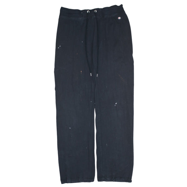 Champion 90's Vintage Black Baggy Lightweight Straight Leg Trousers Pants Large