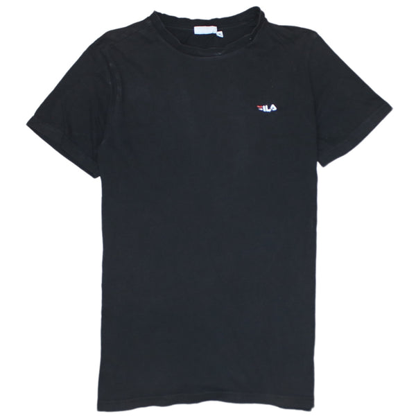 Fila 90's Short Sleeves Crew Neck T Shirt Medium Black