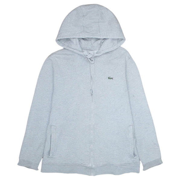 Lacoste 90's Sportswear Full Zip Up Hoodie Small  Grey