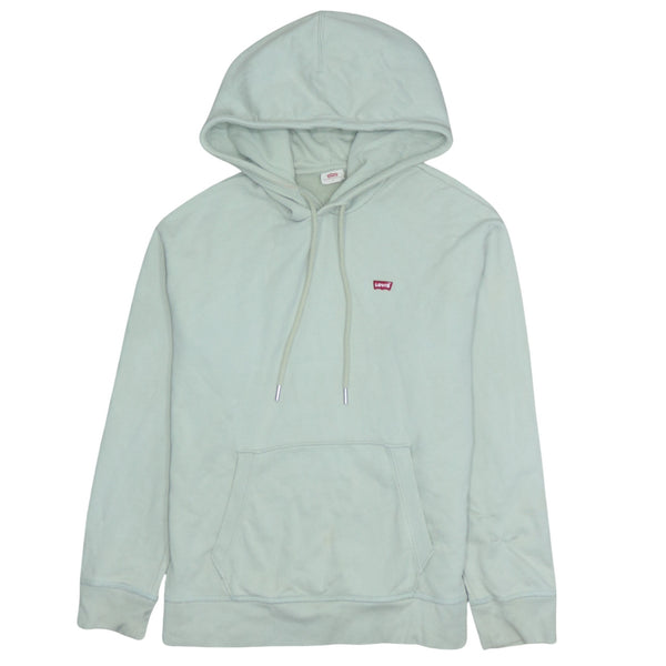 Levi's 90's Drawstring Pockets Pullover Hoodie Small Khaki Green