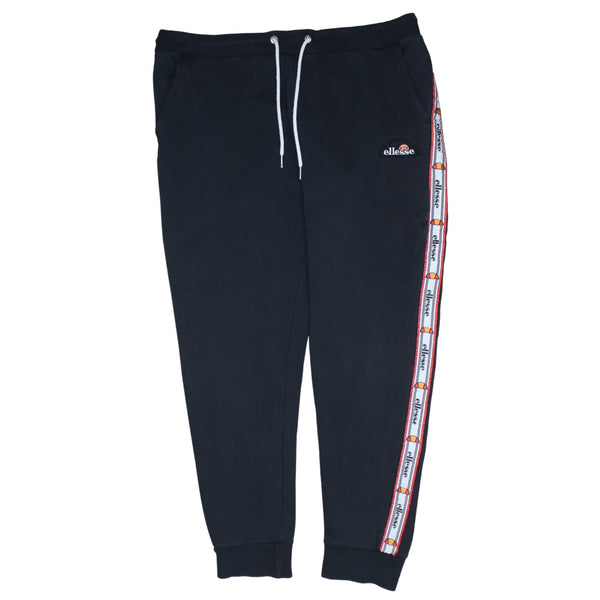 Ellesse 90's Rib Cuff Casual Joggers / Sweatpants 36 Black