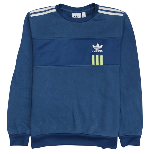 Adidas 90's Lightweight Crew Neck Sweatshirt Medium Navy Blue