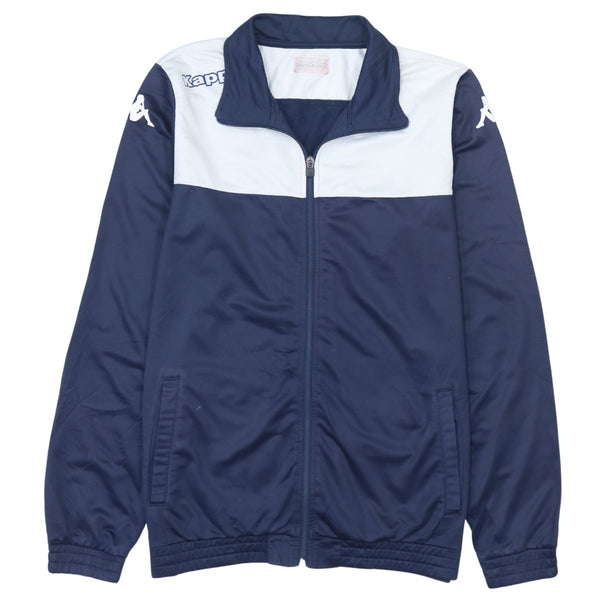 Vintage Kappa 90's Lightweight Zip Up Sweatshirt Men's Large Navy Blue