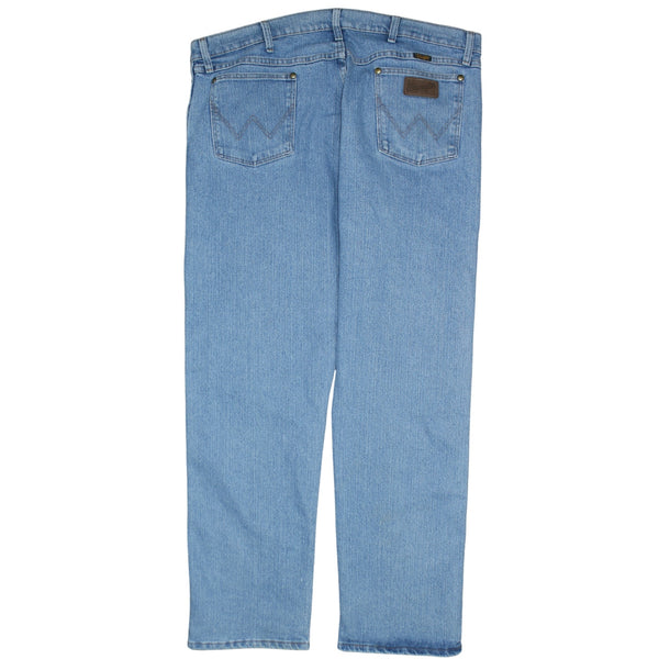 Wrangler 90's Lightwash Straight Leg Baggy Jeans / Pants 42 Blue