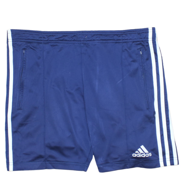Adidas Men's Vintage 90's Blue Baggy Chino Shorts Small Elasticated