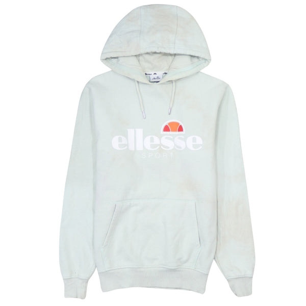 Ellesse Green 90's Spellout Pullover Hoodie Medium