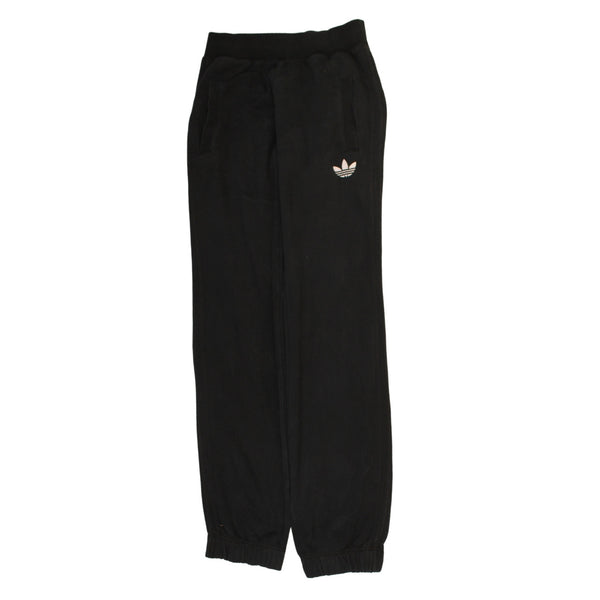 Adidas 90's Vintage Tracksuit Joggers Small Black Elastic Waist