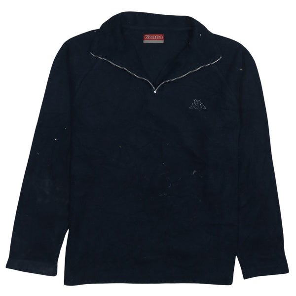Kappa 90's Hiking Warm Quarter Zip Fleece Jumper Large  Navy Blue