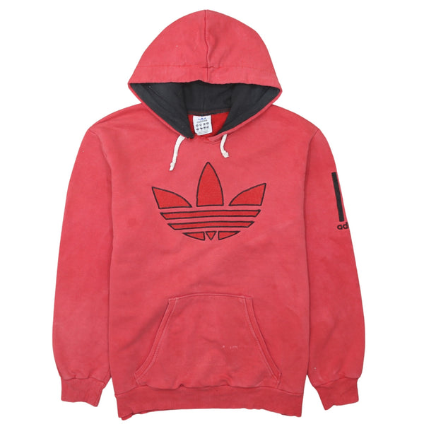 Adidas 90s Red Spellout Pullover Hoodie Men's XXLarge