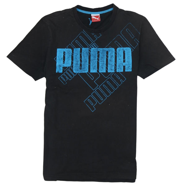 Puma 90's Spellout Short Sleeves T Shirt Medium Black