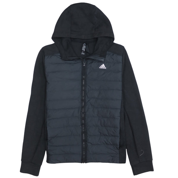 Adidas 90's Lightweight Full Zip Up Hoodie Medium Black