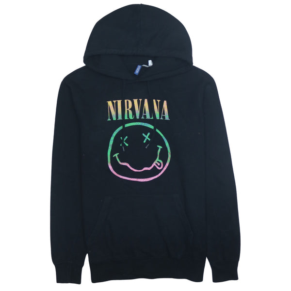 DIVIDCD 90's Black Spellout Pullover Hoodie Men’s Small Vintage