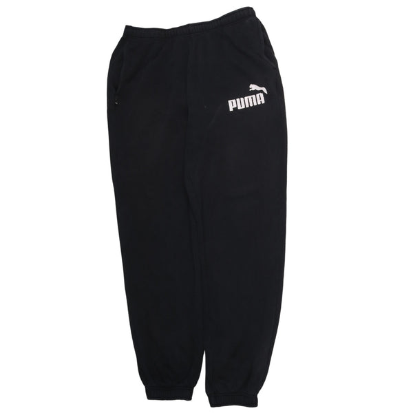 Puma 90's Vintage Men's Medium Black Joggers with Drawstrings