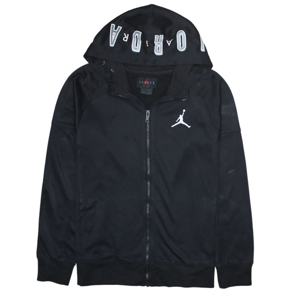 Jordan 90's Lightweight Full Zip Up Hoodie XLarge Black