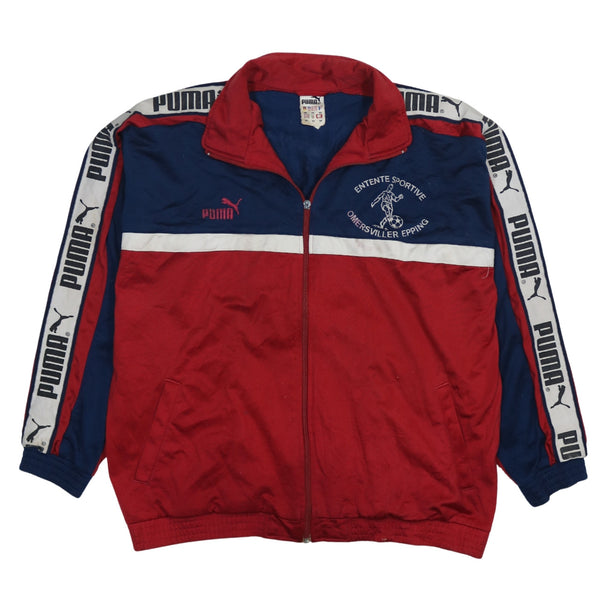 Puma 90's Men's Full Zip Up Lightweight Sweatshirt Navy Blue Medium
